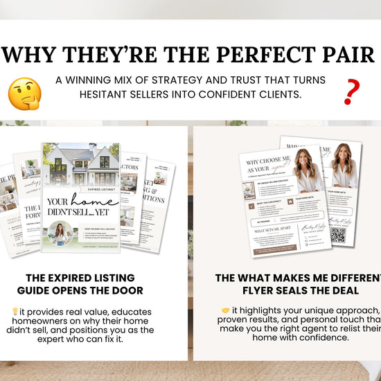 Expired Listing Guide | Farming Prospecting | Real Estate Introduction Flyer | New Agent Flyer | Expired Listing Letter | Home Seller Guide