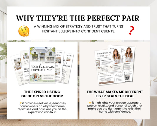 Expired Listing Guide | Farming Prospecting | Real Estate Introduction Flyer | New Agent Flyer | Expired Listing Letter | Home Seller Guide