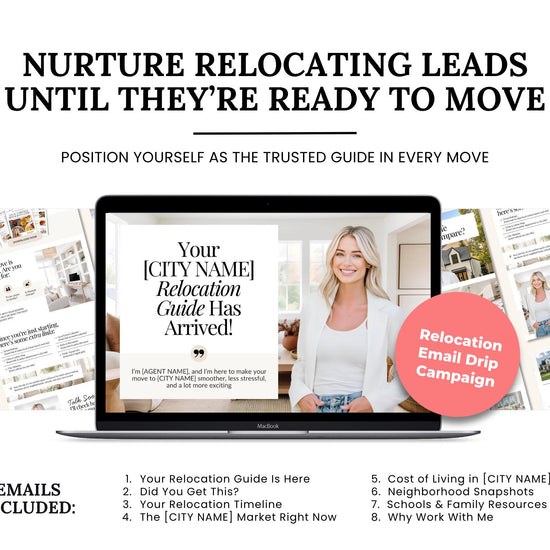 Email Drip Campaign Nurture System | Buyer Seller Lead Email Templates | Under Contract | Real Estate Email Automation | Real Estate Flodesk