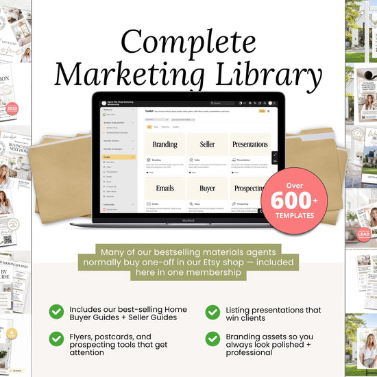 Monthly Marketing Membership | Real Estate Social Media Content | Monthly Content | Marketing Library | Real Estate Marketing | Daily Posts