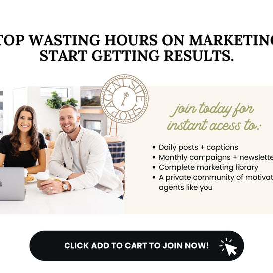 Monthly Marketing Membership | Real Estate Social Media Content | Monthly Content | Marketing Library | Real Estate Marketing | Daily Posts