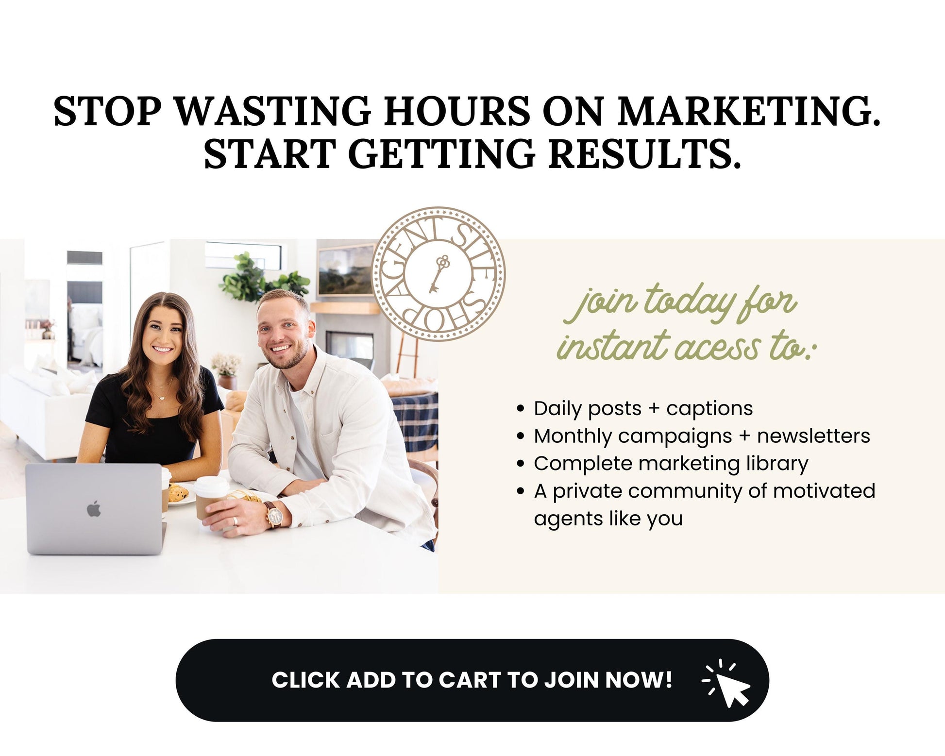 Monthly Marketing Membership | Real Estate Social Media Content | Monthly Content | Marketing Library | Real Estate Marketing | Daily Posts