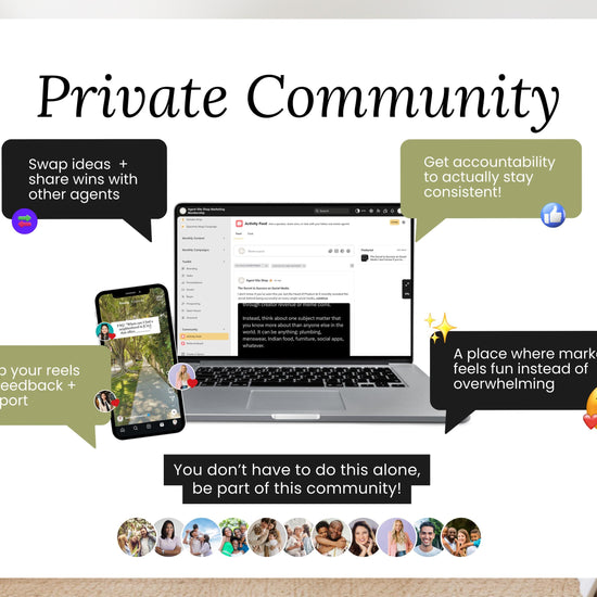 Monthly Marketing Membership | Real Estate Social Media Content | Monthly Content | Marketing Library | Real Estate Marketing | Daily Posts