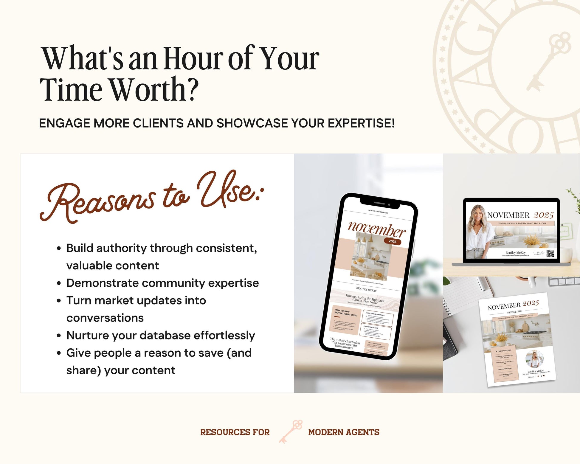 November Real Estate Newsletter | November Newsletter | Real Estate Email Marketing | Fall Real Estate Template | Flodesk | Thanksgiving