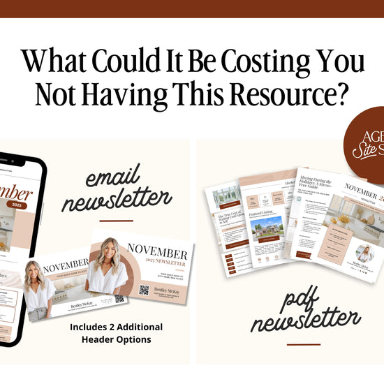 November Real Estate Newsletter | November Newsletter | Real Estate Email Marketing | Fall Real Estate Template | Flodesk | Thanksgiving