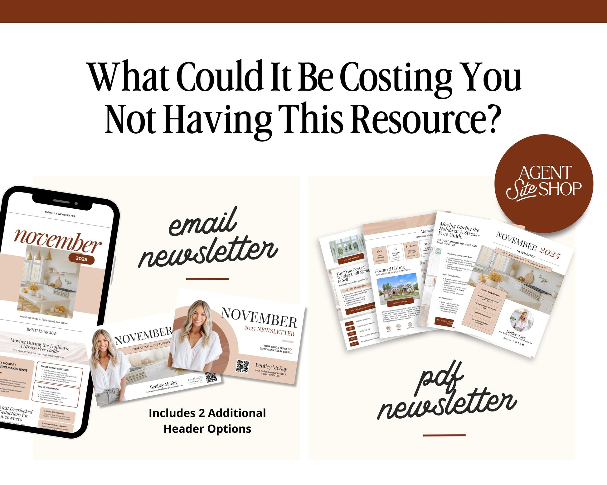 November Real Estate Newsletter | November Newsletter | Real Estate Email Marketing | Fall Real Estate Template | Flodesk | Thanksgiving