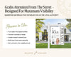 Real Estate Yard Sign Template | For Sale Sign | Property Sign | Modern For Sale Sign | Real Estate Sold Sign | Canva For Sale | Sign Rider