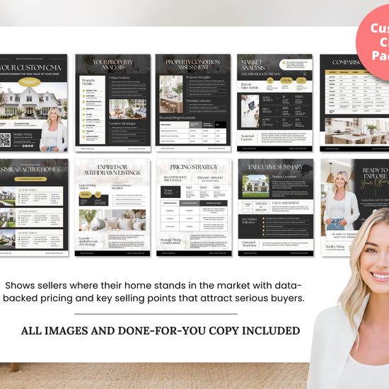 CMA Kit for Real Estate Agents | Real Estate CMA | Listing Presentation| Box Cover | Real Estate Box Template | Custom CMA Box | Home Equity