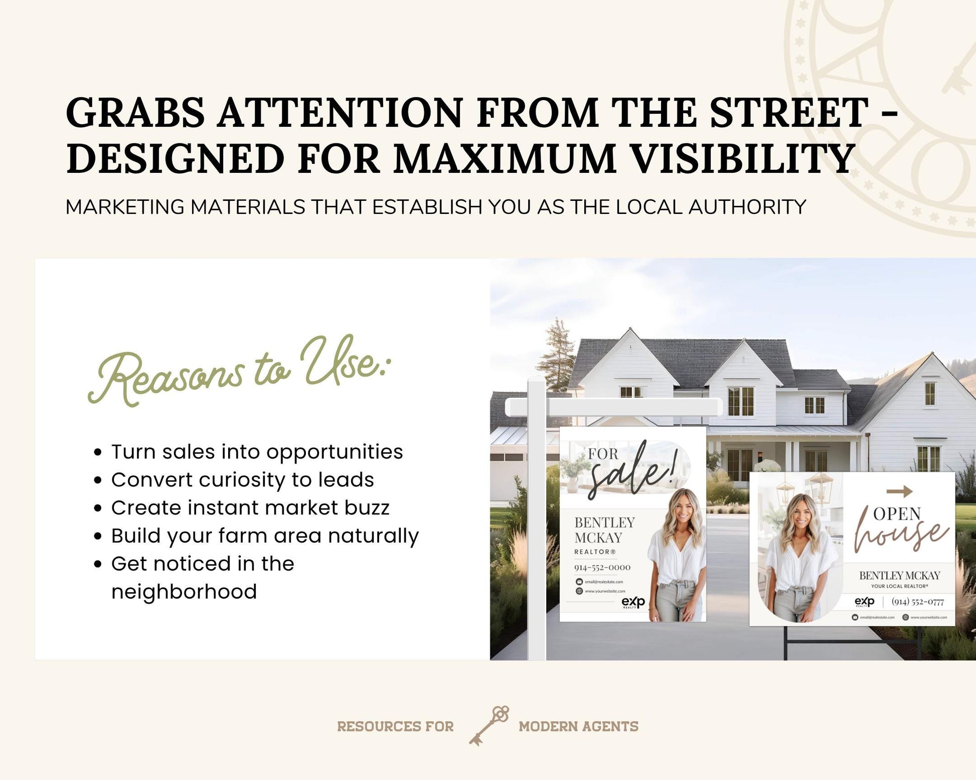 Real Estate Yard Sign Template | For Sale Sign | Property Sign | Open House Directional | Real Estate Sold Sign | Canva For Sale| Sign Rider