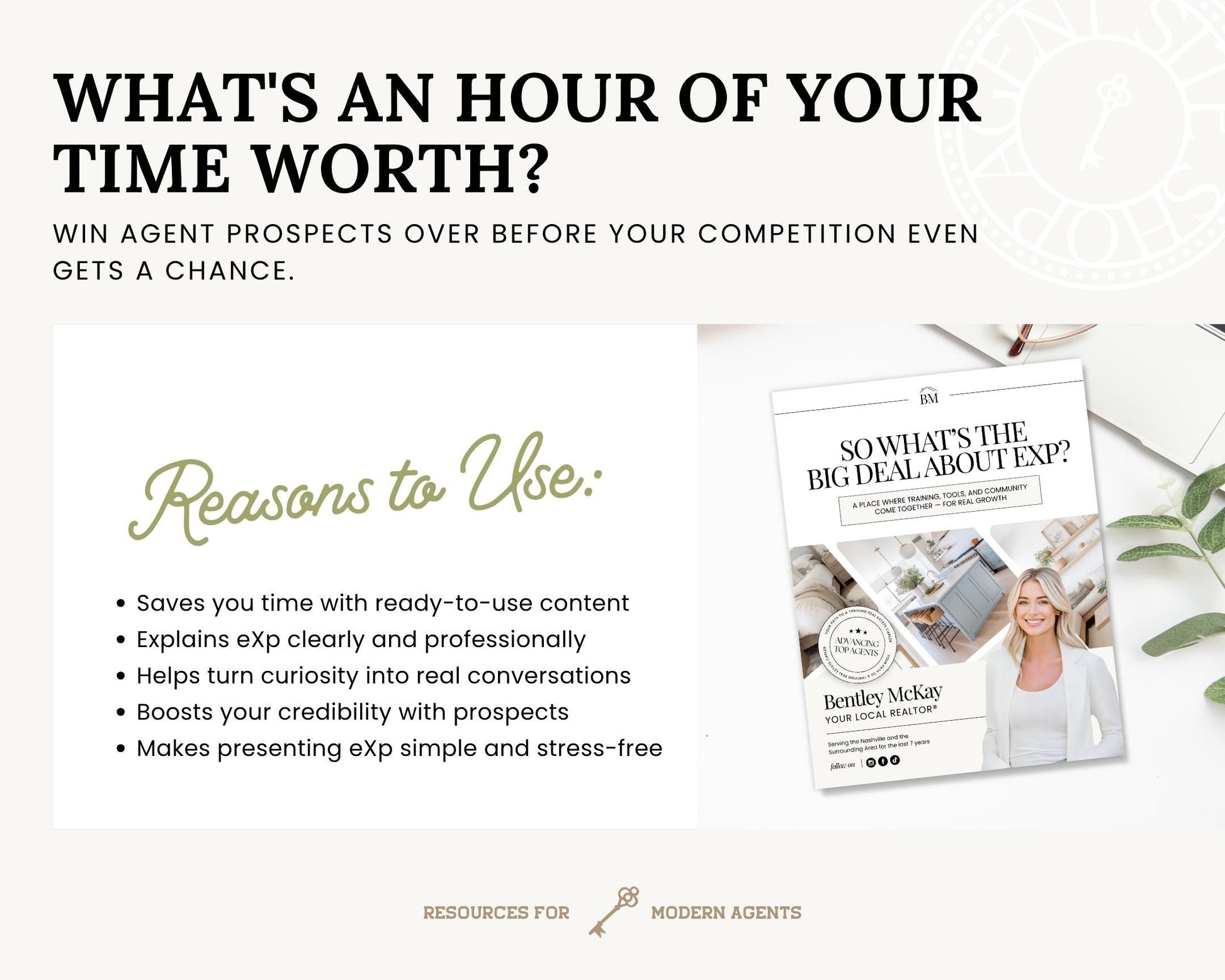 Agent Recruiting Guide | Brokerage Recruiting Marketing | EXP Downline | Real Estate Marketing | Canva Template | Real Estate Team Marketing