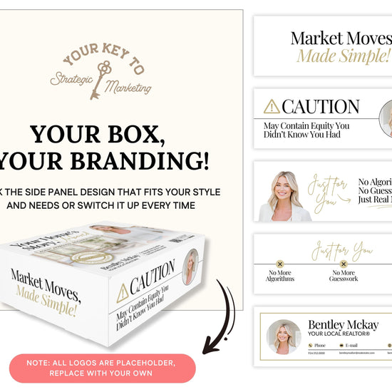 CMA Box Template | Real Estate Pre-Listing Box Cover | Listing Presentation Box | Box Cover | Real Estate Box Template | Custom CMA Box