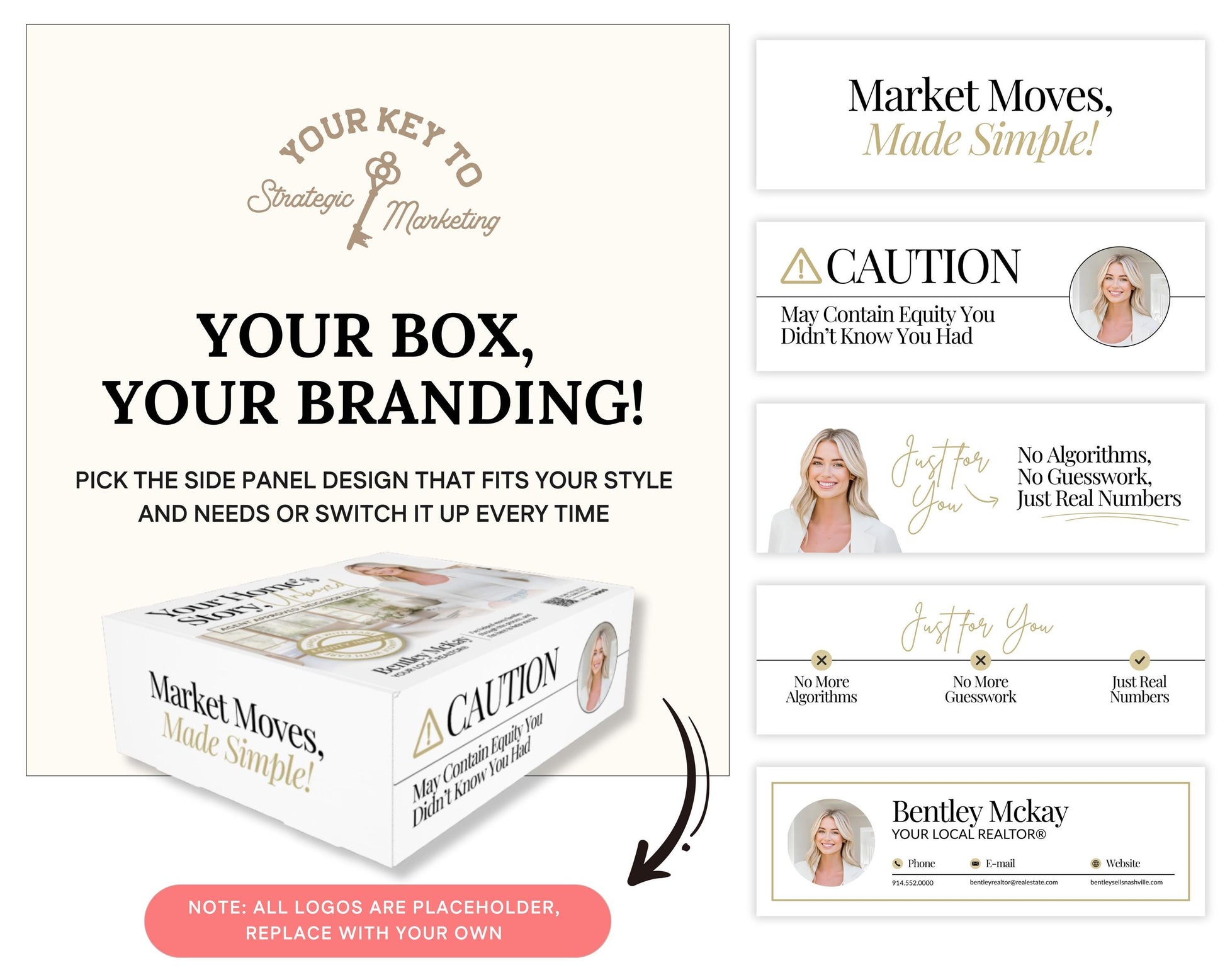 CMA Box Template | Real Estate Pre-Listing Box Cover | Listing Presentation Box | Box Cover | Real Estate Box Template | Custom CMA Box