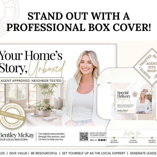 CMA Box Template | Real Estate Pre-Listing Box Cover | Listing Presentation Box | Box Cover | Real Estate Box Template | Custom CMA Box