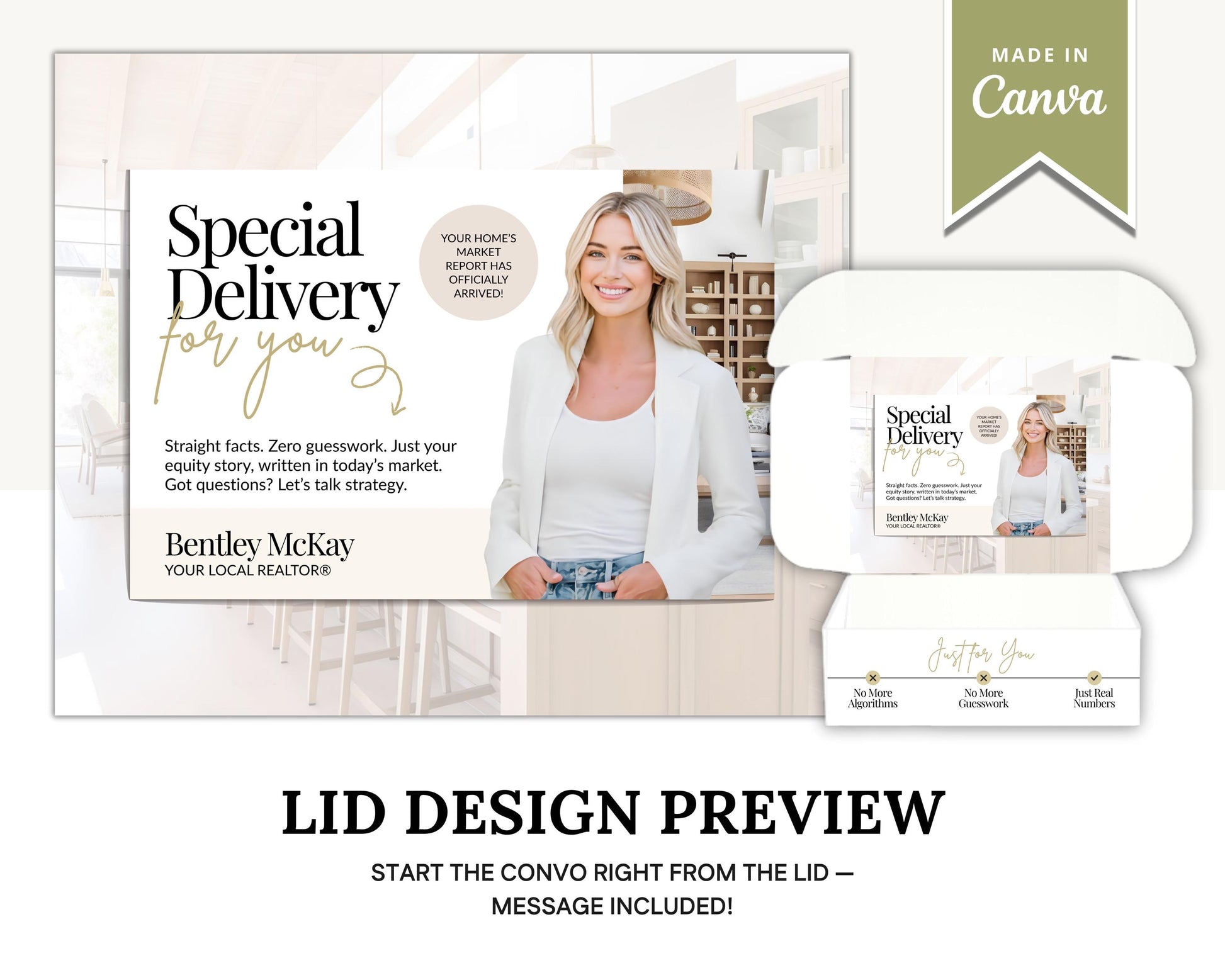 CMA Box Template | Real Estate Pre-Listing Box Cover | Listing Presentation Box | Box Cover | Real Estate Box Template | Custom CMA Box