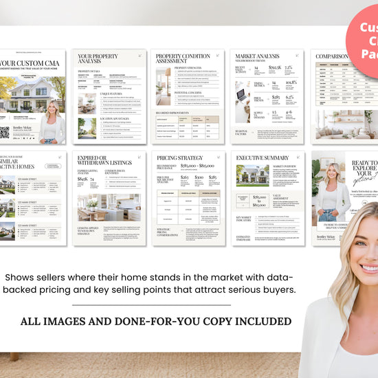 CMA Kit for Real Estate Agents | Real Estate CMA | Listing Presentation| Box Cover | Real Estate Box Template | Custom CMA Box | Home Equity
