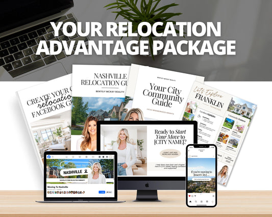 Relocation Advantage Bundle | Real Estate Relocation Guide | Canva Templates | Lead Magnet | Relocation Marketing Kit | Relocation Buyers