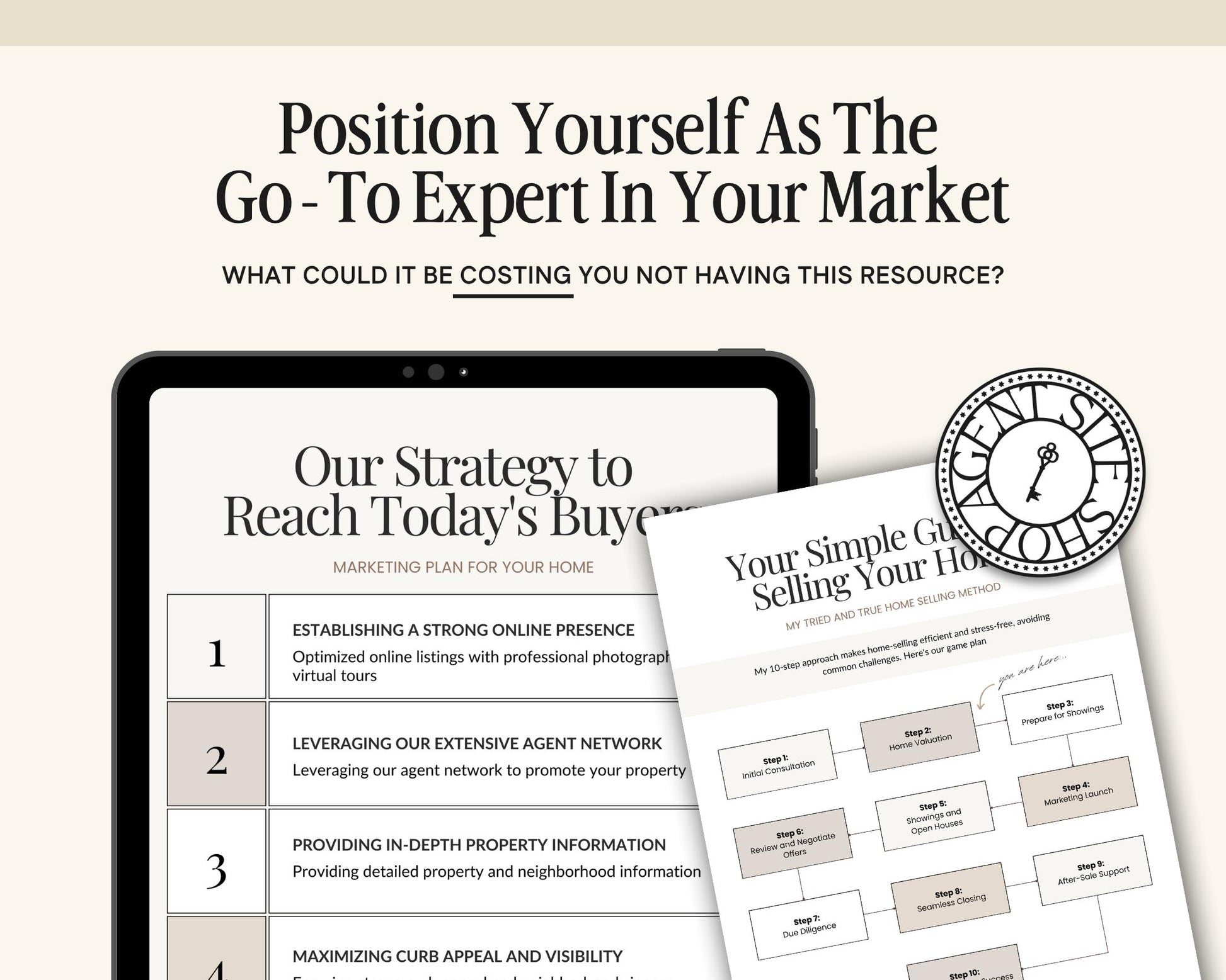 Listing Presentation Template for Real Estate Agents | Editable 40 Page Canva File