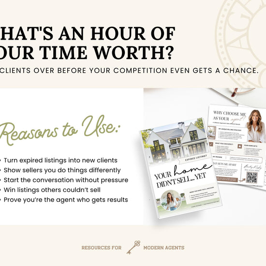 Expired Listing Guide | Farming Prospecting | Real Estate Introduction Flyer | New Agent Flyer | Expired Listing Letter | Home Seller Guide