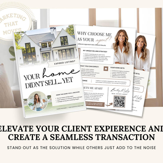 Expired Listing Guide | Farming Prospecting | Real Estate Introduction Flyer | New Agent Flyer | Expired Listing Letter | Home Seller Guide