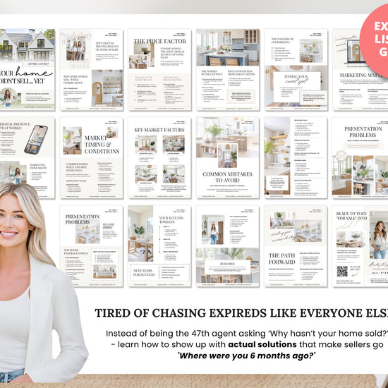 Expired Listing Guide | Farming Prospecting | Real Estate Introduction Flyer | New Agent Flyer | Expired Listing Letter | Home Seller Guide