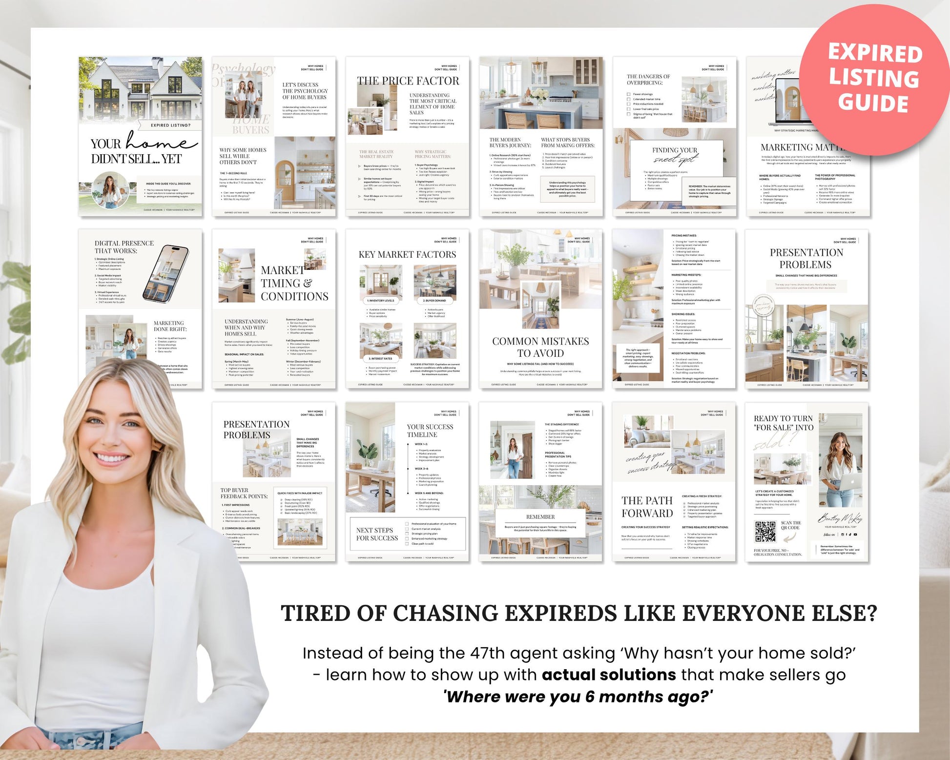 Expired Listing Guide | Farming Prospecting | Real Estate Introduction Flyer | New Agent Flyer | Expired Listing Letter | Home Seller Guide