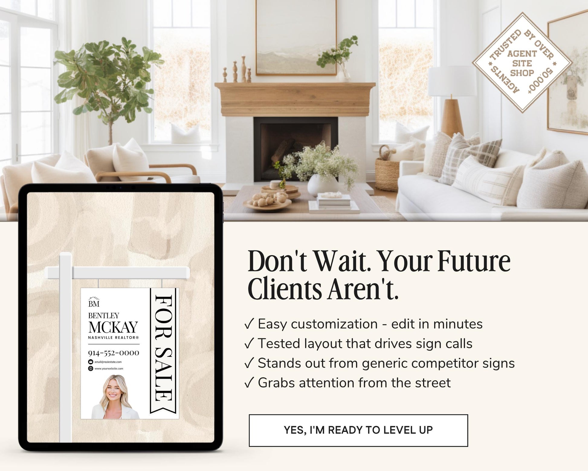 Real Estate Yard Sign Template | For Sale Sign | Property Sign | Modern For Sale Sign | Real Estate Sold Sign | Canva For Sale | Sign Rider