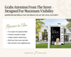Real Estate Yard Sign Template | For Sale Sign | Property Sign | Modern For Sale Sign | Real Estate Sold Sign | Canva For Sale | Sign Rider