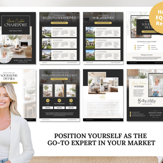 CMA Kit for Real Estate Agents | Real Estate CMA | Listing Presentation| Box Cover | Real Estate Box Template | Custom CMA Box | Home Equity