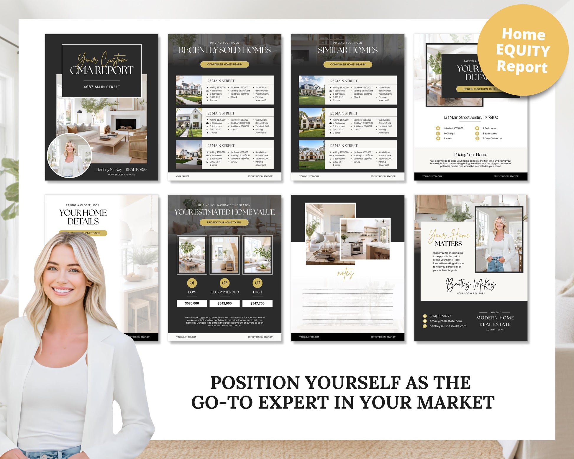 CMA Kit for Real Estate Agents | Real Estate CMA | Listing Presentation| Box Cover | Real Estate Box Template | Custom CMA Box | Home Equity