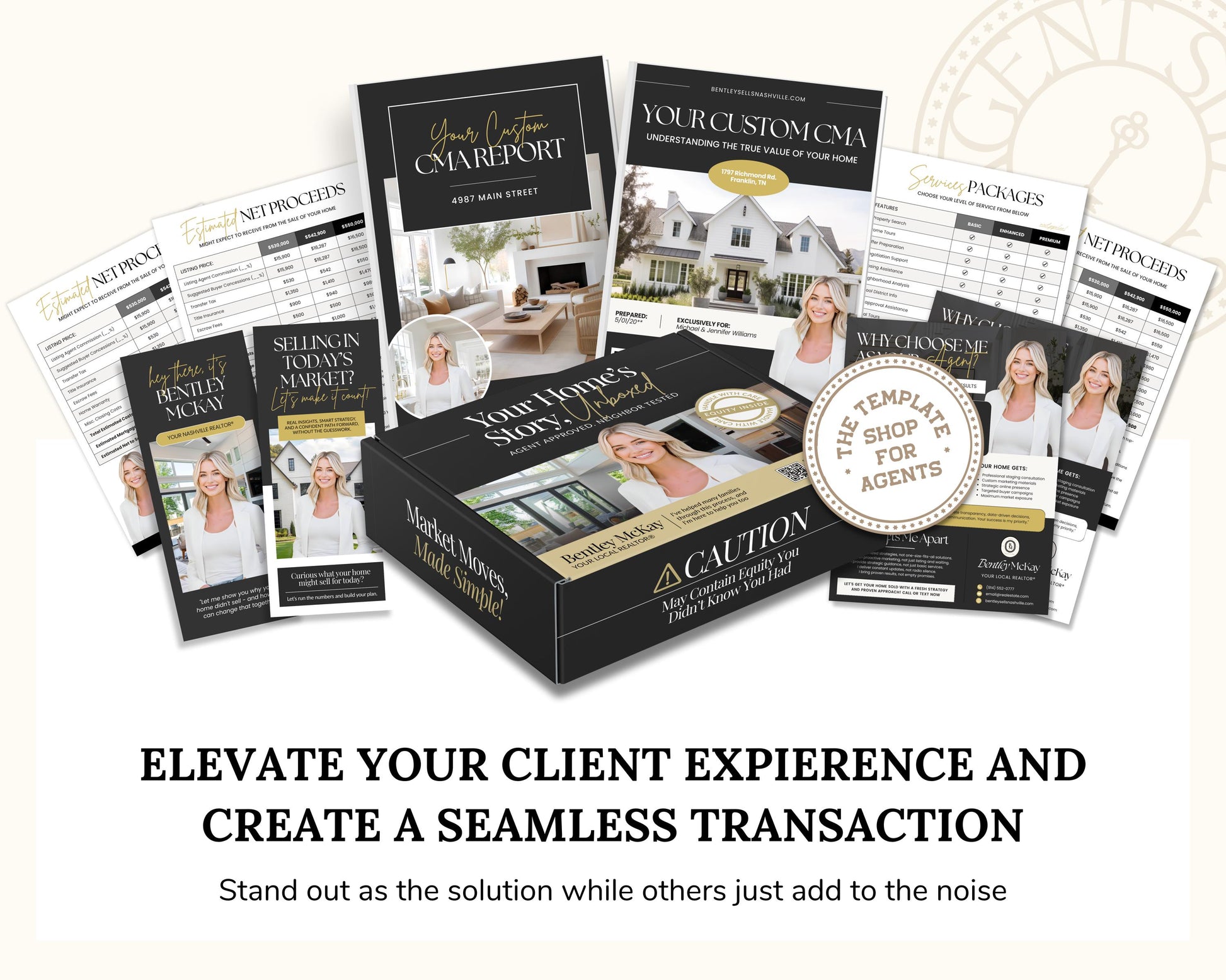 CMA Kit for Real Estate Agents | Real Estate CMA | Listing Presentation| Box Cover | Real Estate Box Template | Custom CMA Box | Home Equity