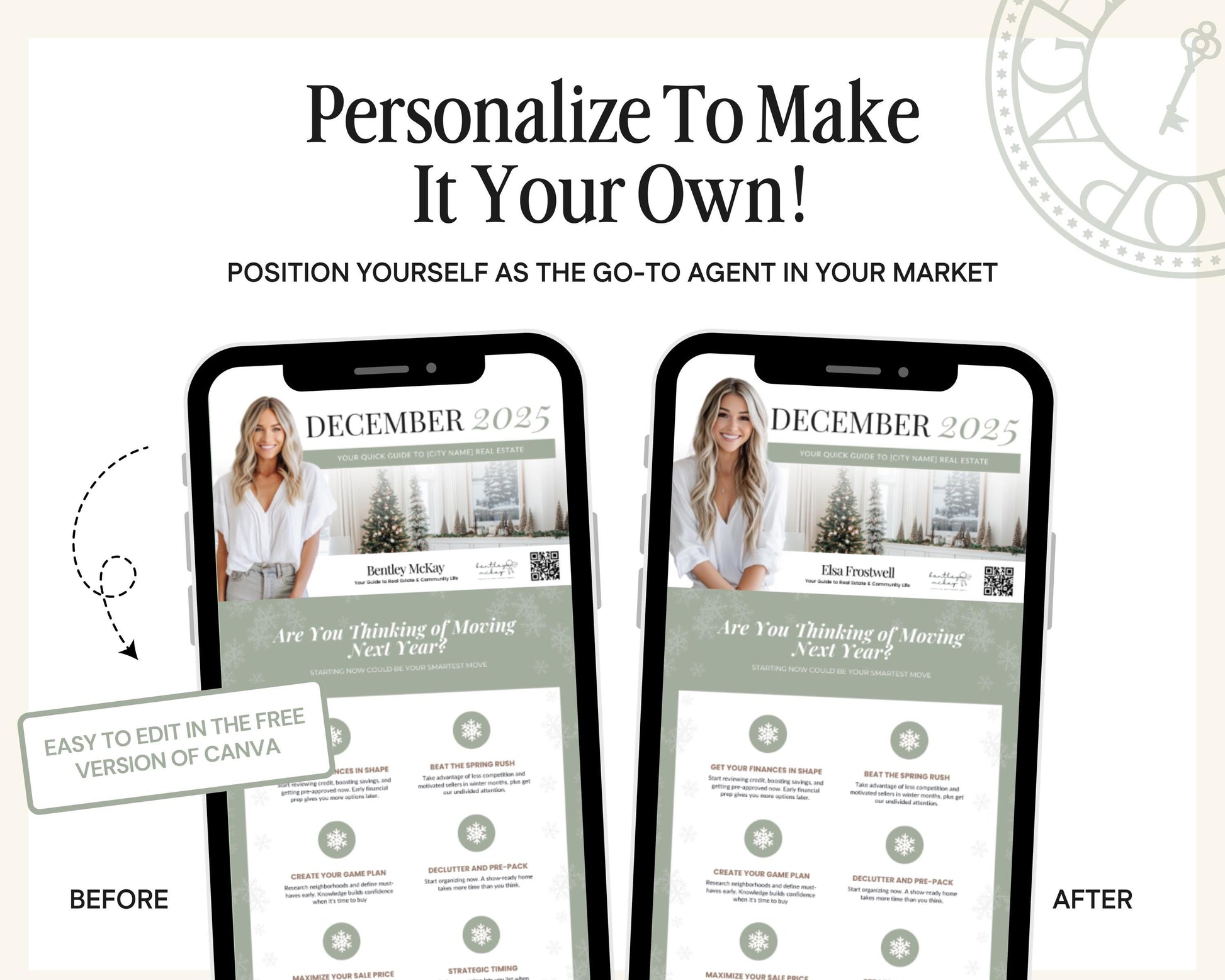 December Real Estate Newsletter | December Newsletter | Real Estate Email Marketing | Winter Real Estate Template | Flodesk | Christmas
