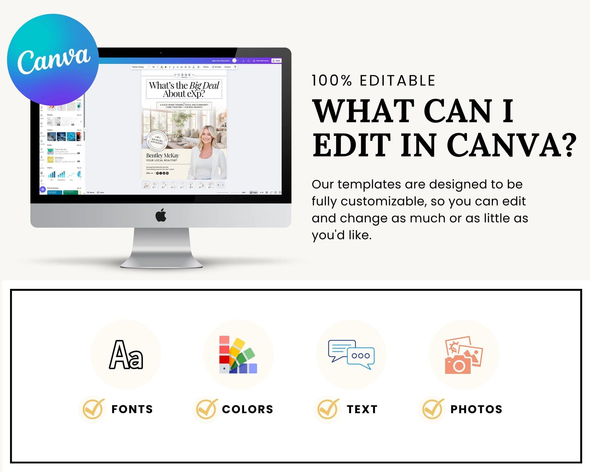 Agent Recruiting Guide | Real Estate Template | Brokerage Growth | Canva Template for Agents
