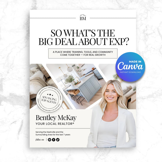 Agent Recruiting Guide | Real Estate Template | Brokerage Growth | Canva Template for Agents