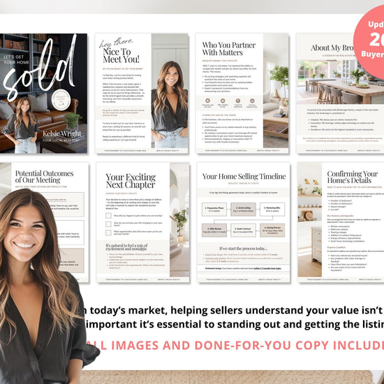 Listing Presentation Template for Real Estate Agents | Editable 40 Page Canva File