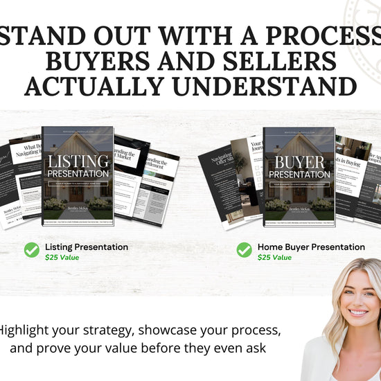 Real Estate Listing and Buyer Presentation Bundle | Home Buyer Guide | Home Seller Guide | Luxury Listing Buyer Seller Consultation 2026