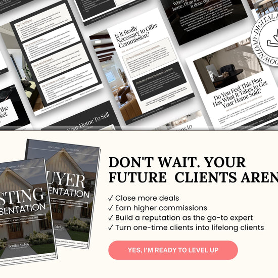 Real Estate Listing and Buyer Presentation Bundle | Home Buyer Guide | Home Seller Guide | Luxury Listing Buyer Seller Consultation 2026
