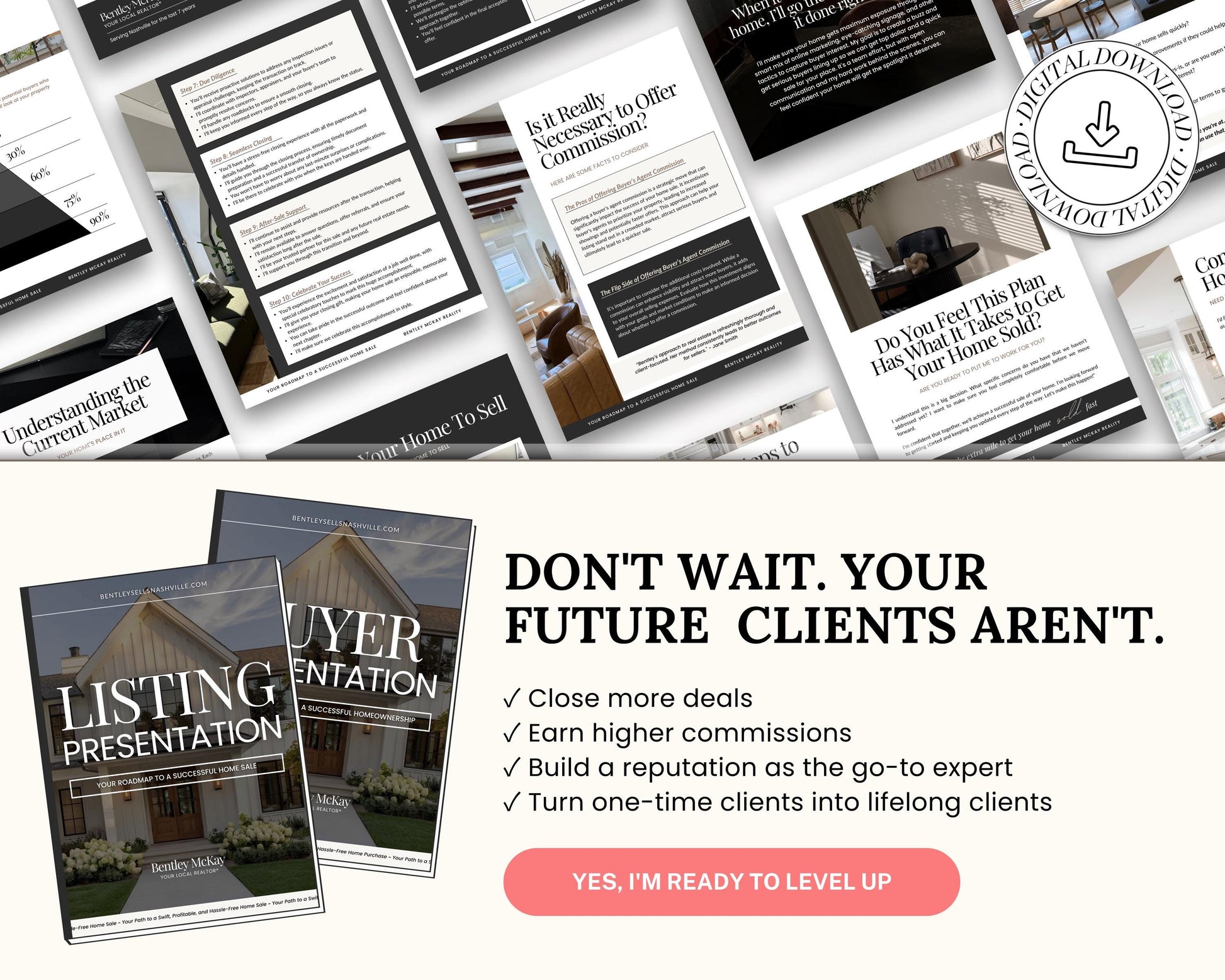 Real Estate Listing and Buyer Presentation Bundle | Home Buyer Guide | Home Seller Guide | Luxury Listing Buyer Seller Consultation 2026