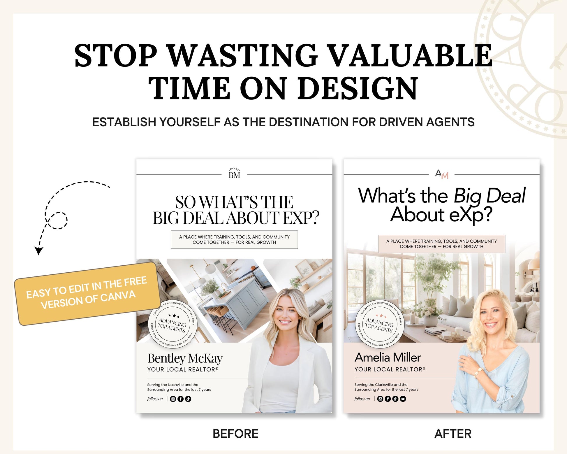 Agent Recruiting Guide | Real Estate Template | Brokerage Growth | Canva Template for Agents