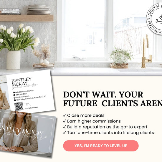 Real Estate Business Card | Editable Canva Template