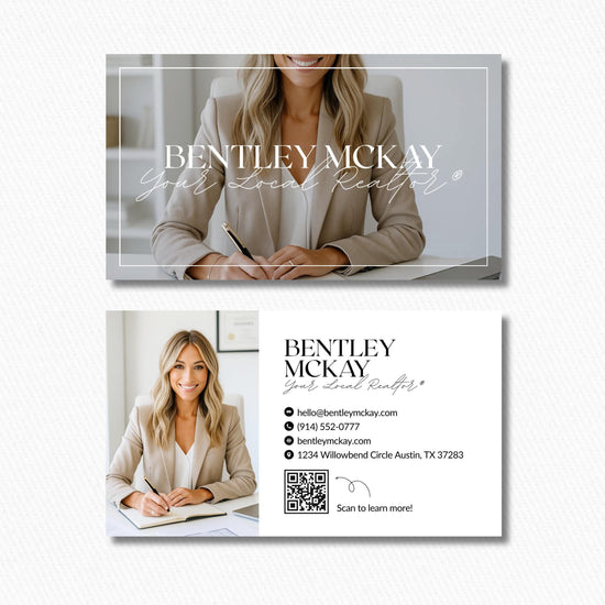 Real Estate Business Card | Editable Canva Template