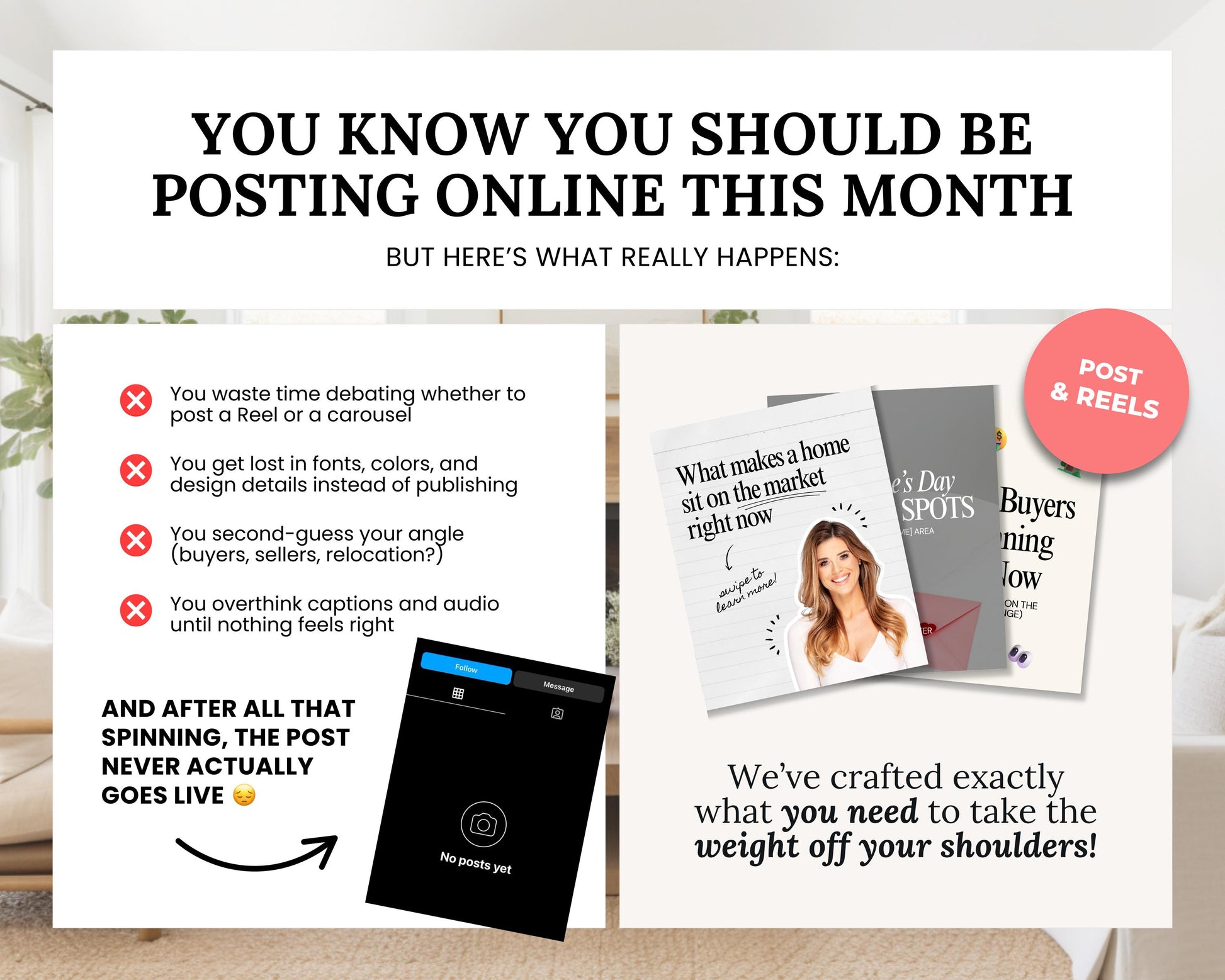 The image is a collage of various elements, including text, images, and a social media interface, highlighting the importance of online presence and the challenges of maintaining it.