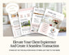 The image is an advertisement for real estate services, featuring a collage of brochures and a magazine with information about real estate marketing and strategies.