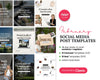 February Real Estate Social Media Content Canva Bundle + Captions