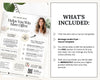 The image is a page from a flyer or brochure, featuring a woman's face and text. The text includes information about a lending service and a Mortgage Lender flyer template.