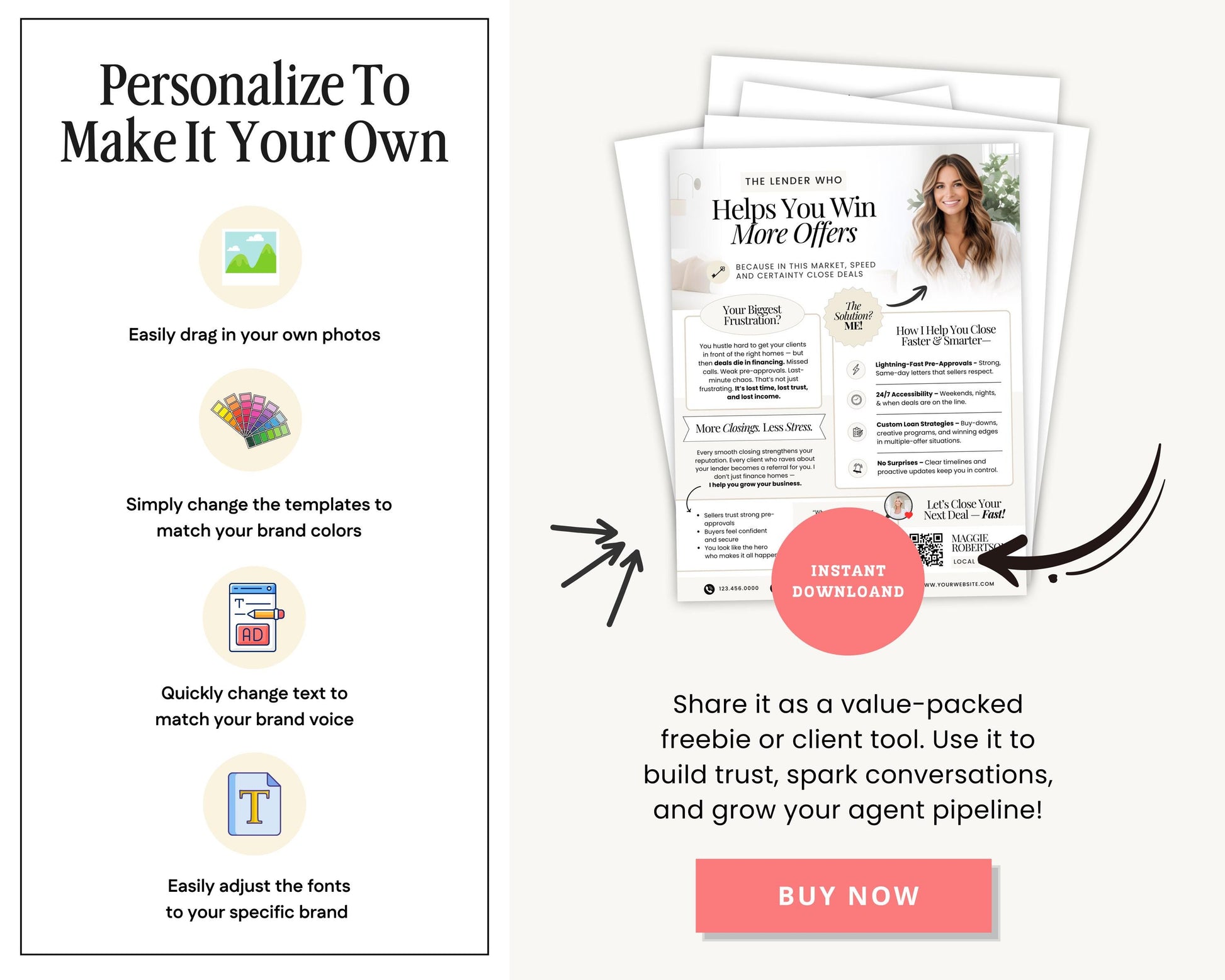 a flyer with a picture of a woman on it