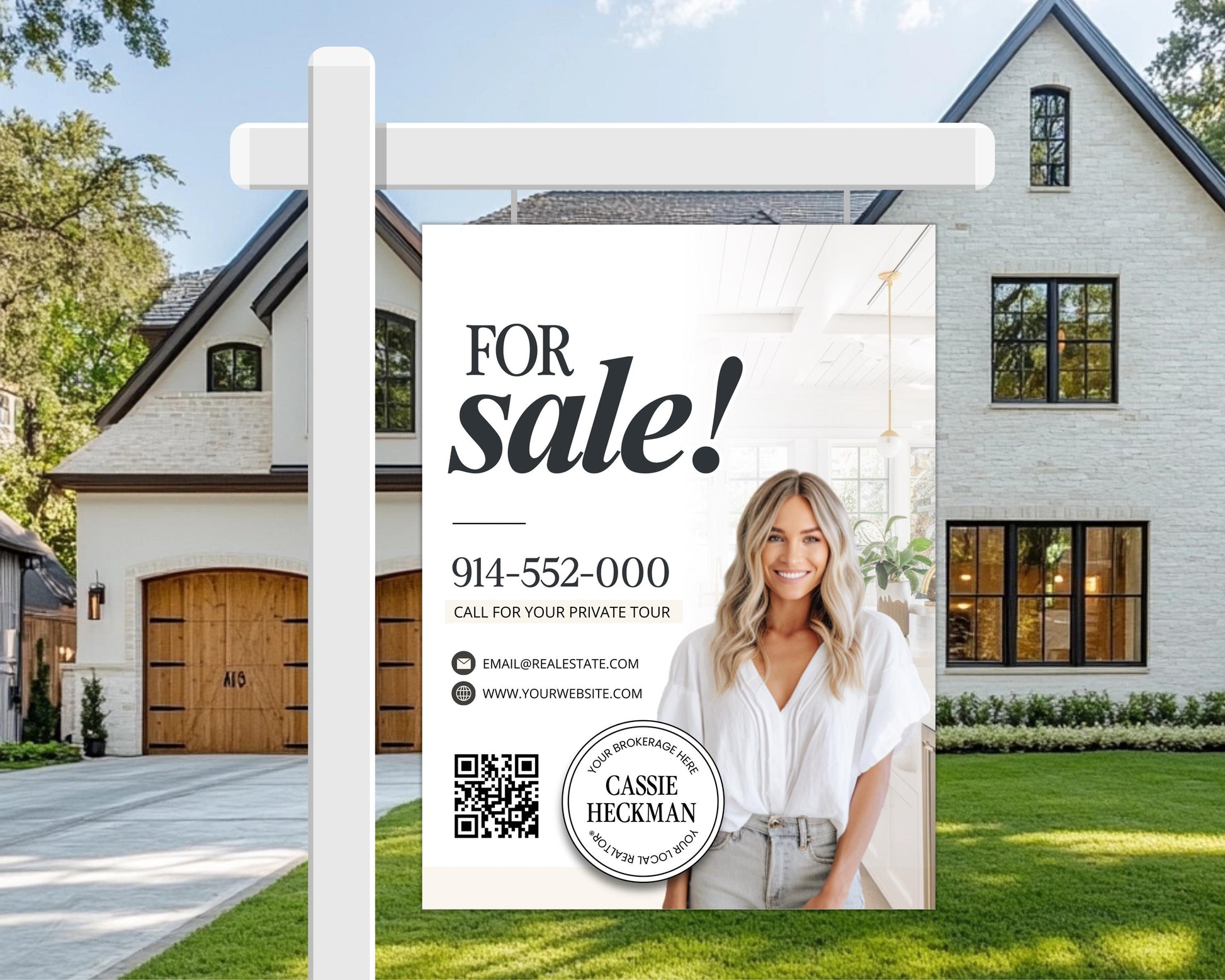 a real estate advertisement for a house for sale.