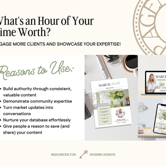 The image is a collage of three different images, each with a different title, and it is titled "What's an Hour of Your Time Worth?"