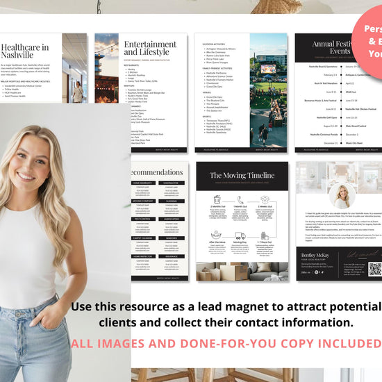 Real Estate Relocation Guide | Relocation Tool | City Welcome Template | Lead Magnet | Community Guide | Local City Guide | Real Estate