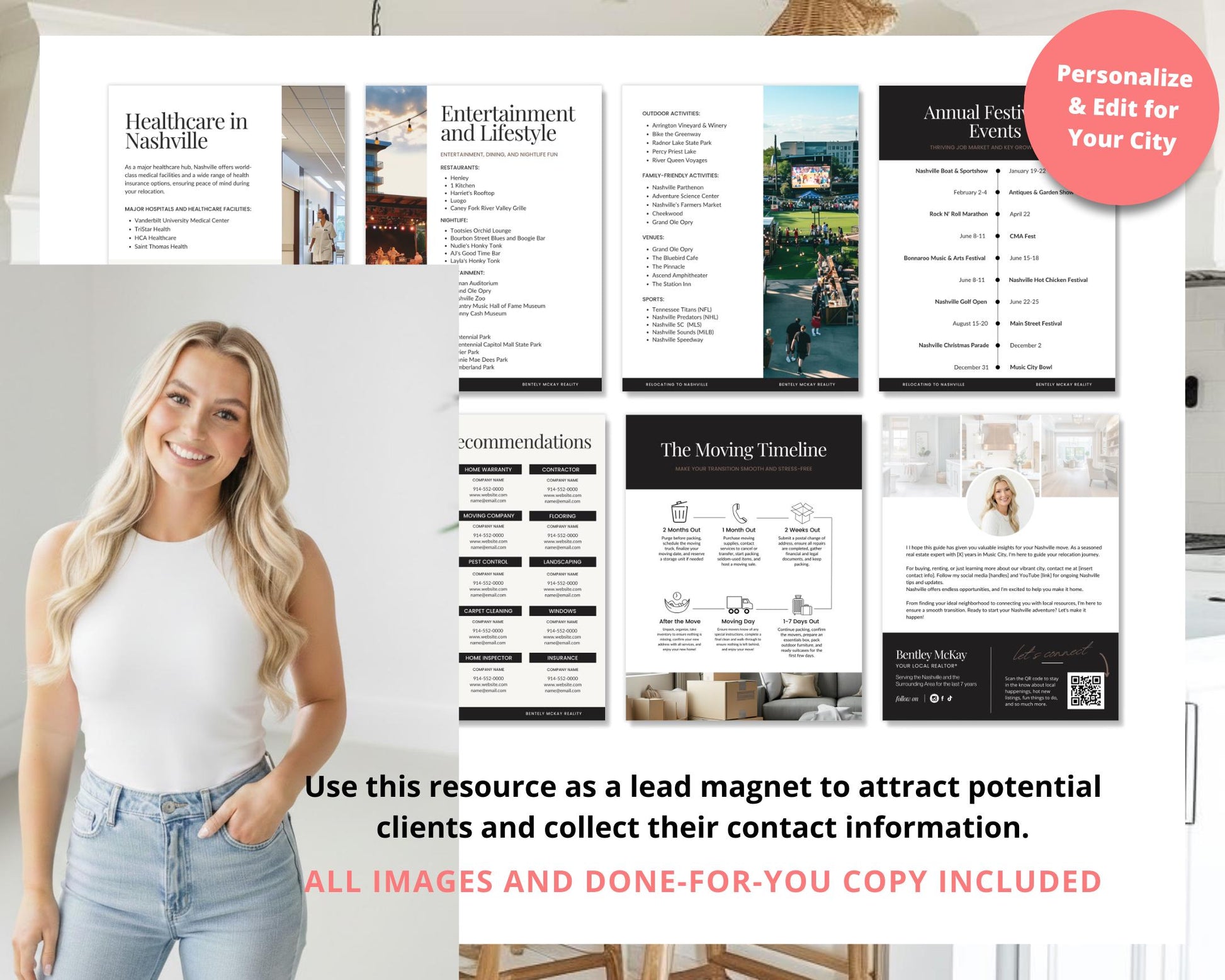 Real Estate Relocation Guide | Relocation Tool | City Welcome Template | Lead Magnet | Community Guide | Local City Guide | Real Estate