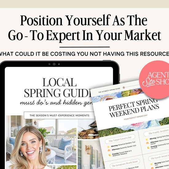 Local Spring Guide Lead Magnet | Real Estate Marketing | Local Guide | Lead Magnets | Spring Lead Generation | Local Community Guide | Canva